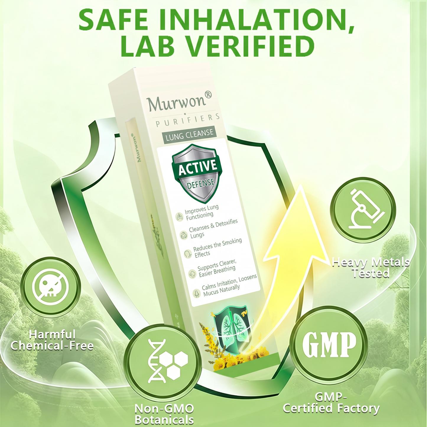 Produs românesc de calitate, livrare în țară 🥇 Inhalator Murwon® pentru plămâni 🍏(👨‍⚕️ Ajutor în tuse, inflamație, dispnee, expectorație, nas înfundat, bronșită și alergii) ❤️