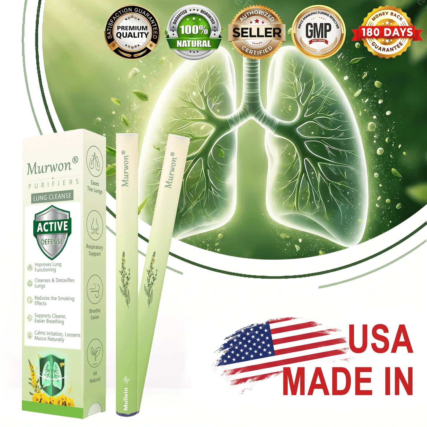 Produs românesc de calitate, livrare în țară 🥇 Inhalator Murwon® pentru plămâni 🍏(👨‍⚕️ Ajutor în tuse, inflamație, dispnee, expectorație, nas înfundat, bronșită și alergii) ❤️